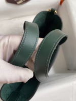 Hermes In The Loop 18 Handmade Bag in Vert Cypres Clemence Leather - Image 2