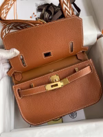 Hermes Jypsiere Mini Handmade Bag In Gold Evercolor Calfskin - Image 2