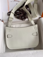 Hermes Jypsiere Mini Handmade Bag In Beton Swift Calfskin - Image 7