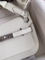 Hermes Jypsiere Mini Handmade Bag In Beton Swift Calfskin - Image 6