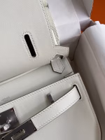 Hermes Jypsiere Mini Handmade Bag In Beton Swift Calfskin - Image 4