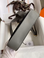 Hermes Jypsiere Mini Handmade Bag In Gris Meyer Swift Calfskin - Image 7