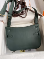 Hermes Jypsiere Mini Handmade Bag In Vert Rousseau Swift Calfskin - Image 5