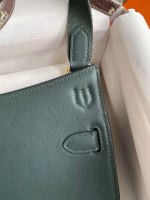 Hermes Jypsiere Mini Handmade Bag In Vert Rousseau Swift Calfskin - Image 3