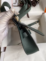 Hermes Jypsiere Mini Handmade Bag In Vert Rousseau Swift Calfskin - Image 6