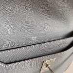 Hermes Kelly Depeches 25 Pouch in Blue Lin Epsom Calfskin - Image 7