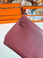 Hermes Kelly Depeches 25 Pouch in Bordeaux Epsom Calfskin - Image 4