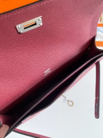 Hermes Kelly Depeches 25 Pouch in Bordeaux Epsom Calfskin - Image 8