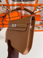 Hermes Kelly Depeches 25 Pouch in Gold Epsom Calfskin - Image 6