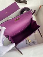 Hermes Kelly Danse II Handmade Bag In Anemone Evercolor Calfskin - Image 3