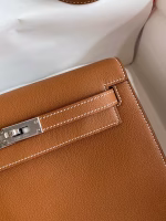 Hermes Kelly Danse II Handmade Bag In Gold Evercolor Calfskin - Image 5