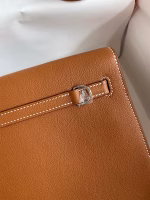 Hermes Kelly Danse II Handmade Bag In Gold Evercolor Calfskin - Image 6