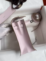 Hermes Kelly Danse II Bag In Mauve Pale Evercolor Calfskin - Image 2