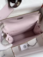 Hermes Kelly Danse II Bag In Mauve Pale Evercolor Calfskin - Image 4