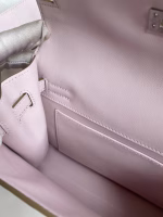 Hermes Kelly Danse II Bag In Mauve Pale Evercolor Calfskin - Image 5