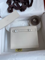 Hermes Kelly Danse II Bag In Nata Evercolor Calfskin - Image 5