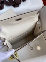 Hermes Kelly Danse II Bag In Nata Evercolor Calfskin - Image 6