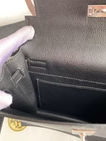Hermes Kelly Danse II Handmade Bag In Black Evercolor Calfskin - Image 5