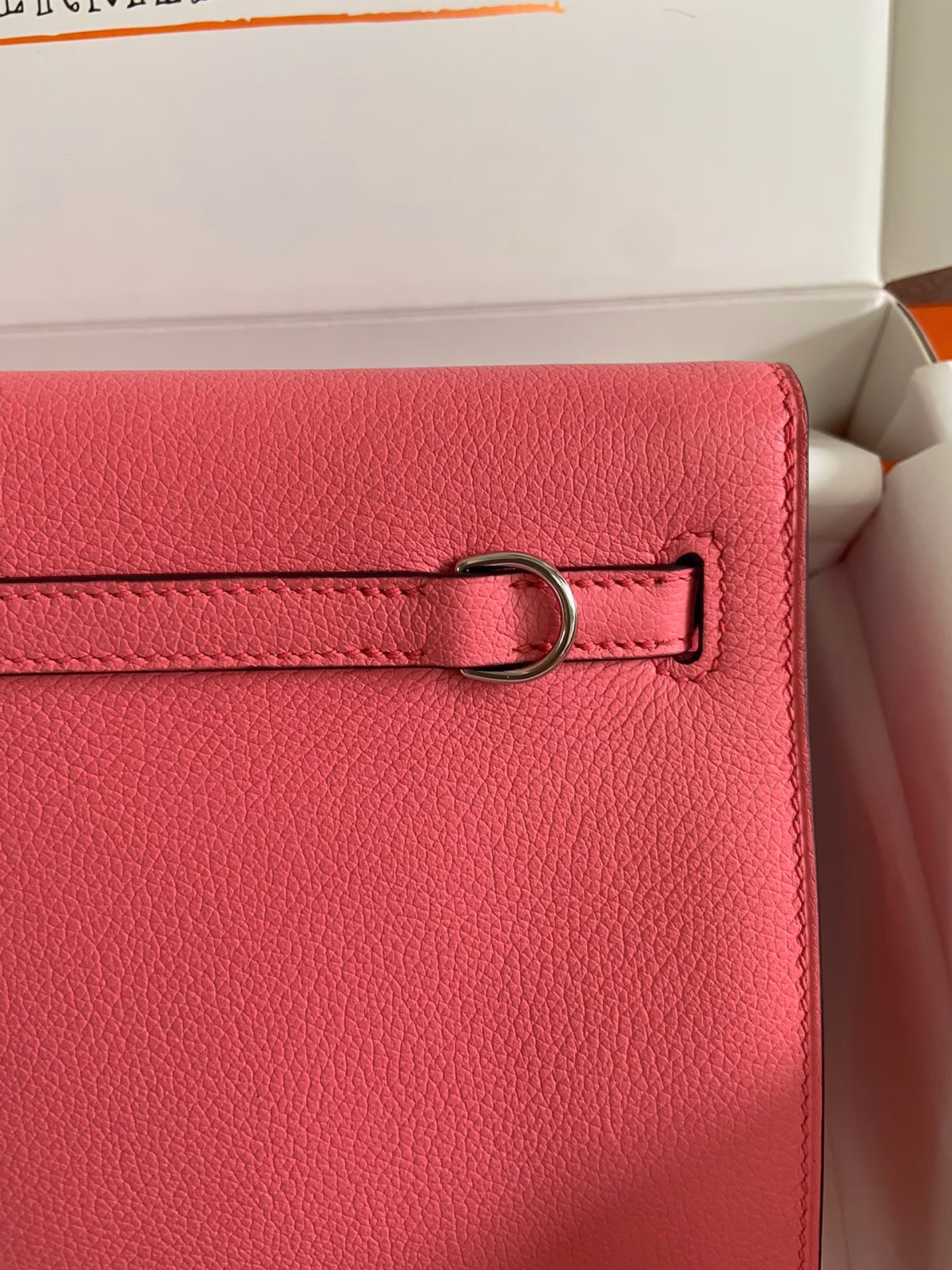 Hermes Kelly Danse II Handmade Bag In Rose Lipstick Evercolor Calfskin - Image 2