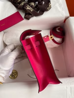 Hermes Kelly Danse II Bag In Rose Mexico Evercolor Calfskin - Image 2