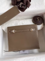 Hermes Kelly Danse II Handmade Bag In Taupe Evercolor Calfskin - Image 6