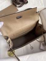 Hermes Kelly Danse II Handmade Bag In Gris Tourterelle Evercolor Calfskin - Image 3