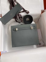 Hermes Kelly Danse II Bag In Vert Amande Evercolor Calfskin - Image 7