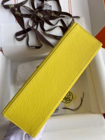 Hermes Kelly Pochette Handmade Bag In Lime Epsom Calfskin - Image 7