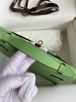 Hermes Kelly Pochette Handmade Bag In Vert Cypres Epsom Calfskin - Image 2
