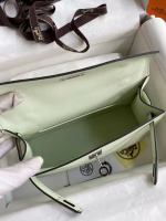 Hermes Kelly Pochette Handmade Bag In Vert Fizz Swift Calfskin - Image 3
