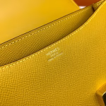 Hermes Constance 18 Handmade Bag In Jaune Ambre Epsom Calfskin - Image 5