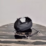 Prada Black Nylon Re-Edition 2006 Hobo Bag - Image 4