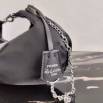 Prada Black Nylon Re-Edition 2006 Hobo Bag - Image 5
