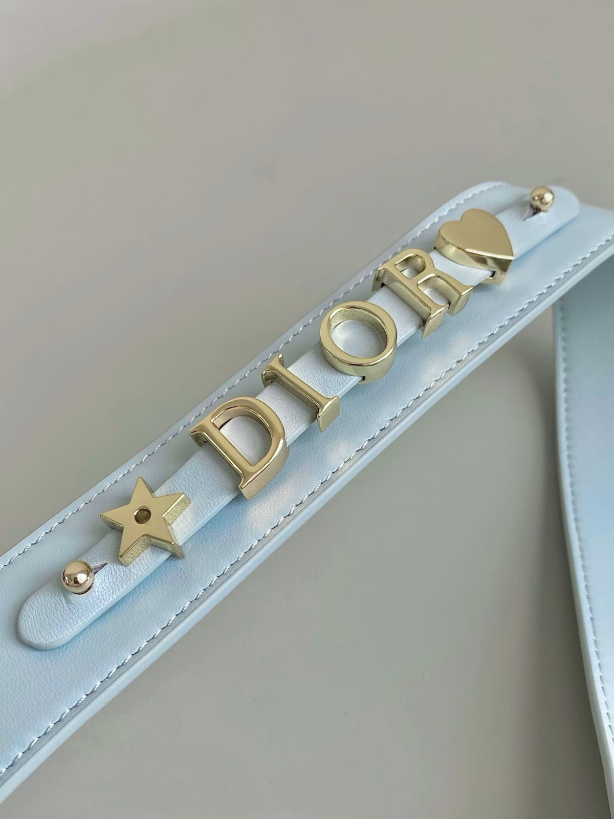 Dior Small Lady Dior My ABCDior Bag in Placid Blue Lambskin - Image 11