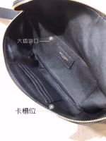 Saint Laurent Classic Monogram Belt Bag In Black Grained Leather - Image 3