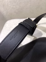 Saint Laurent Classic Monogram Belt Bag In Black Grained Leather - Image 2