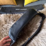 Saint Laurent Classic Belt Bag In Soft Black Leather - Image 2