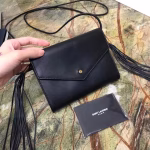Saint Laurent Black Envelope Belt Bag - Image 6