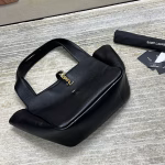 Saint Laurent Bea Tote Bag in Black Grained Leather - Image 4