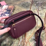 Saint Laurent Lou Belt Bag In Burgundy Calfskin - Image 2