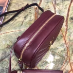 Saint Laurent Lou Belt Bag In Burgundy Calfskin - Image 6