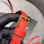 Saint Laurent Lou Belt Bag In Red Matelasse Leather - Image 8