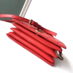 Saint Laurent Angie Chain Bag In Red Diamond Lambskin - Image 7