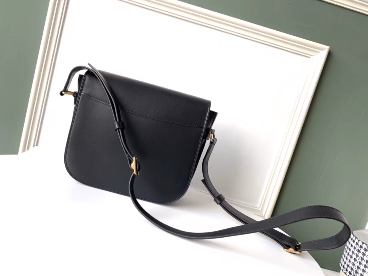 Saint Laurent Betty Satchel In Black Smooth Leather - Image 7