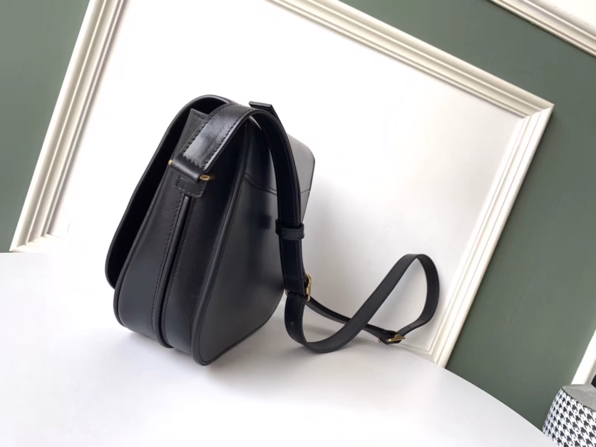 Saint Laurent Betty Satchel In Black Smooth Leather - Image 6