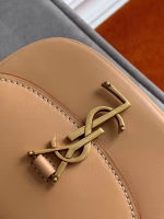 Saint Laurent Kaia Mini Satchel Bag In Brown Calfskin - Image 10