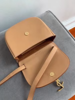 Saint Laurent Kaia Mini Satchel Bag In Brown Calfskin - Image 3