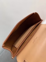Saint Laurent Kaia Mini Satchel Bag In Brown Calfskin - Image 2