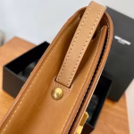 Saint Laurent Kaia North South Bag In Brown Leather - Image 3