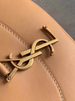 Saint Laurent Kaia Small Satchel Bag In Brown Calfskin - Image 8